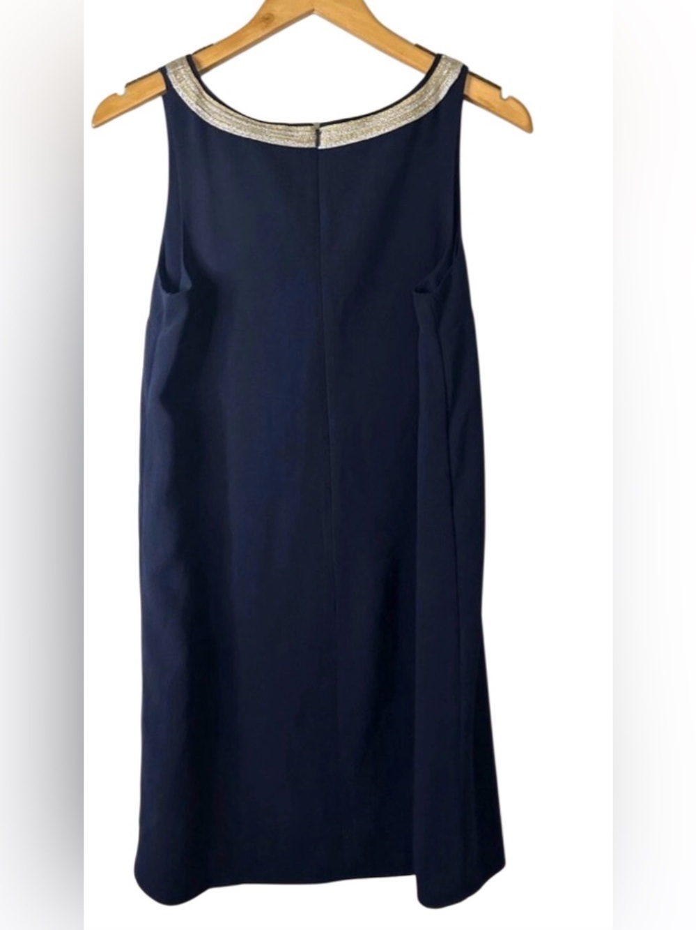 Lilly Pulitzer Navy Blue Mini Dress with gold and silver - Picture 4 of 4